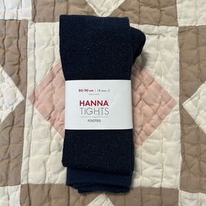 Hanna Andersson Navy Sparkle Tights